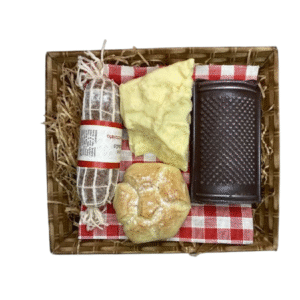 CESTINO 5 PANE, SALAME, FORMAGGIO E GRATTUGIA